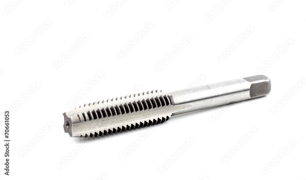 hand tap threading tool on white hand tap threading tool on white