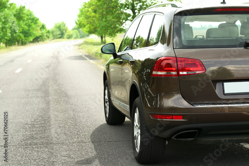 Car on road