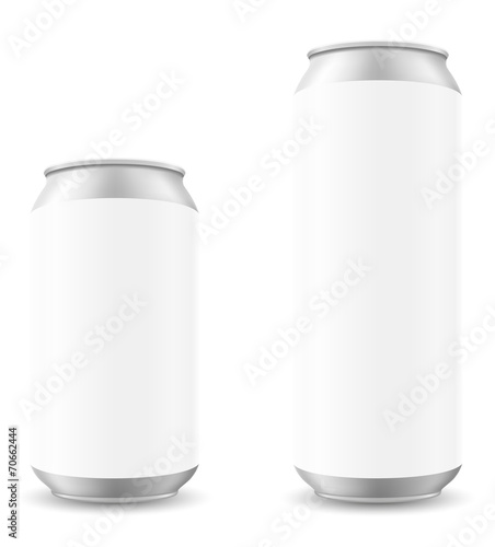 can of beer template blanck vector illustration