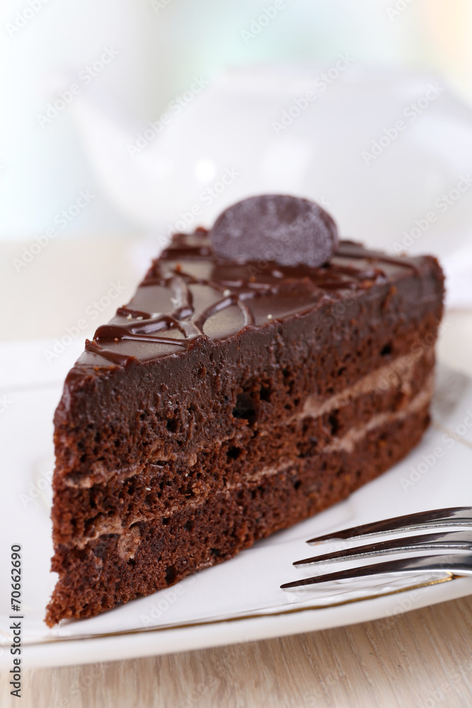 Piece of chocolate cake Piece of chocolate cake