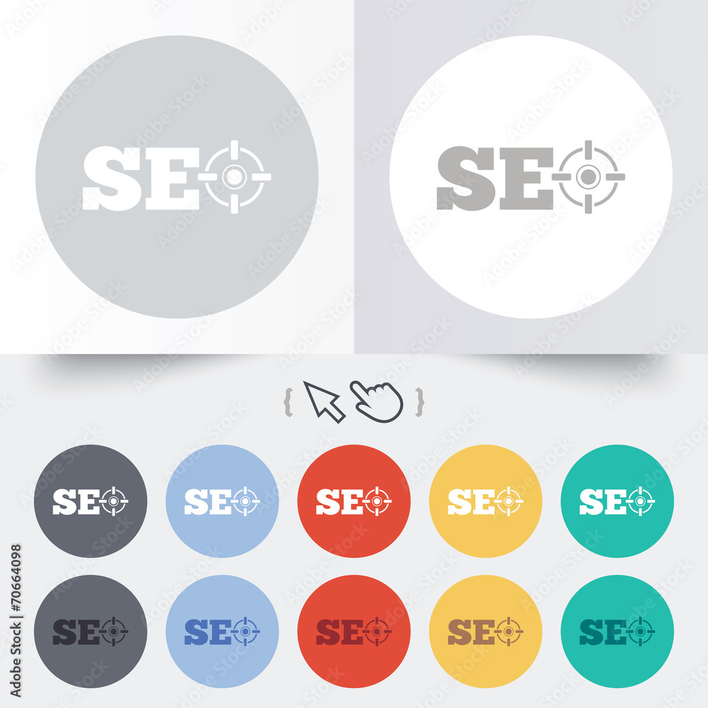 SEO sign icon. Search Engine Optimization symbol. SEO sign icon. Search Engine Optimization symbol.