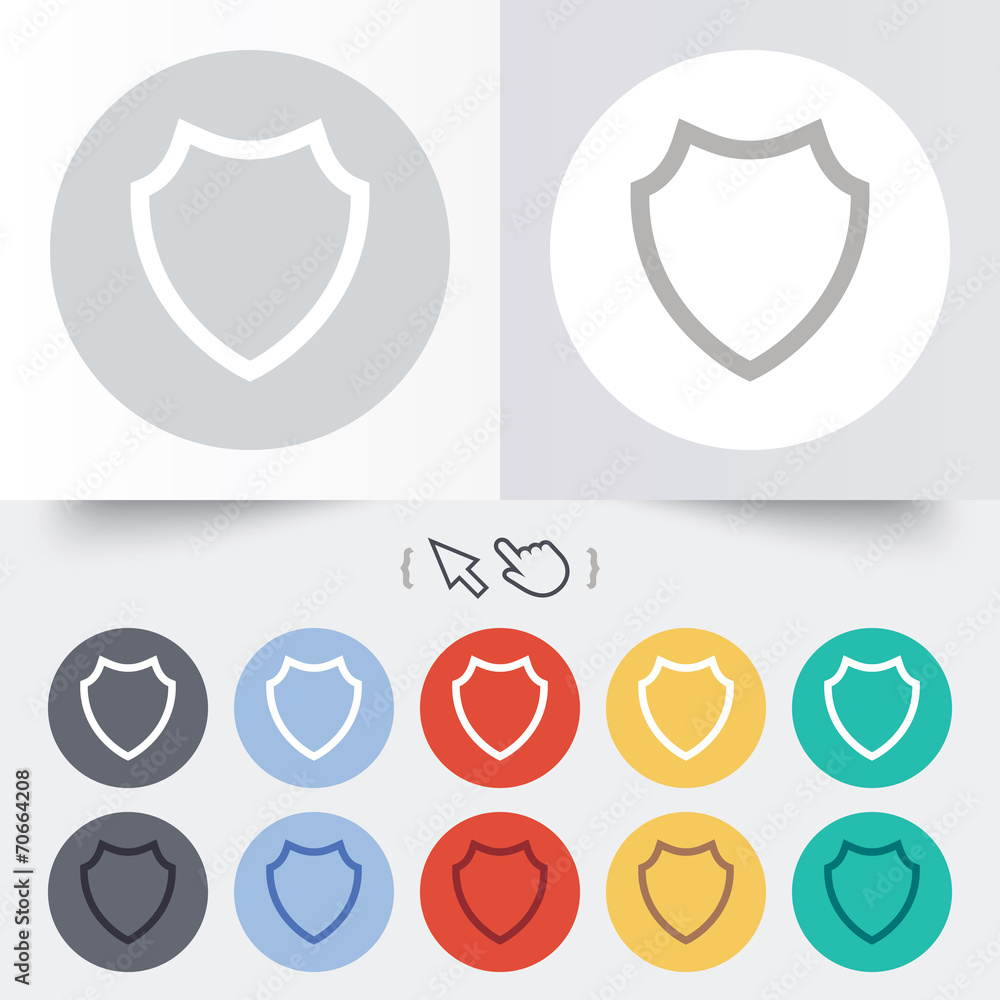 Shield sign icon. Protection symbol. Shield sign icon. Protection symbol.