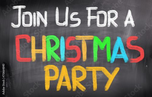 Join Us For A Christmas Party Concept