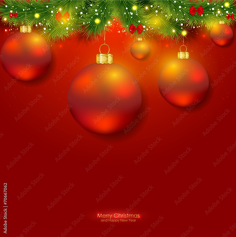 Merry X-mas and Happy New Year postcard Merry X-mas and Happy New Year postcard