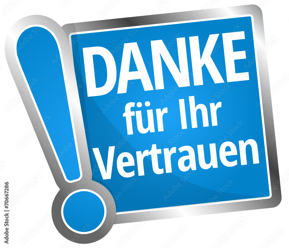 Danke für Ihr Vertrauen! Stock Vector Adobe Stock