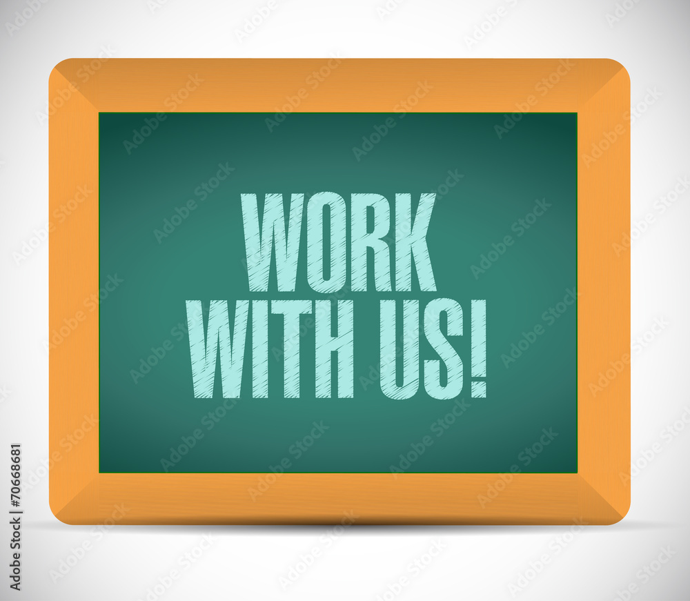 work with us message illustration design work with us message illustration design