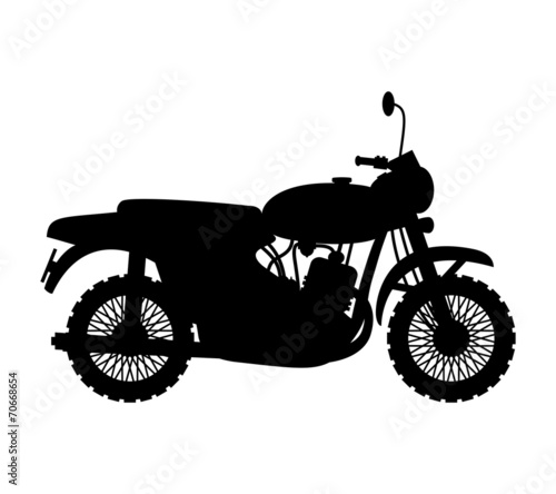 Vector sign. Motorcycle.