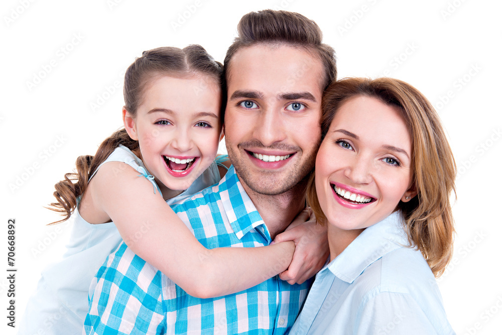 family with little girl and pretty white smiles family with little girl and pretty white smiles