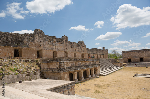 the nunnery building in Uxmal