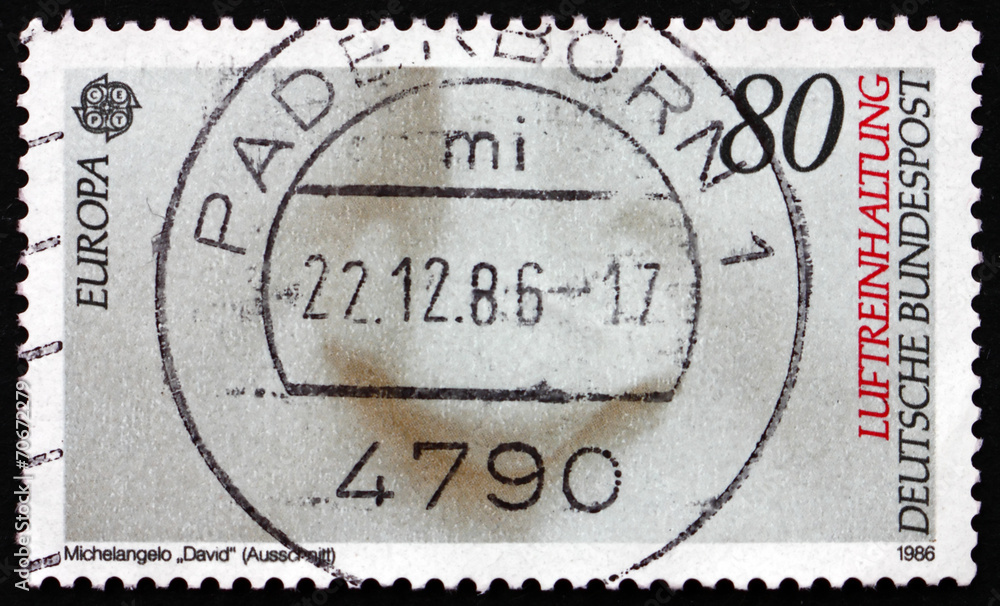 Obraz premium Detail from Michelangelo’s David, Nose