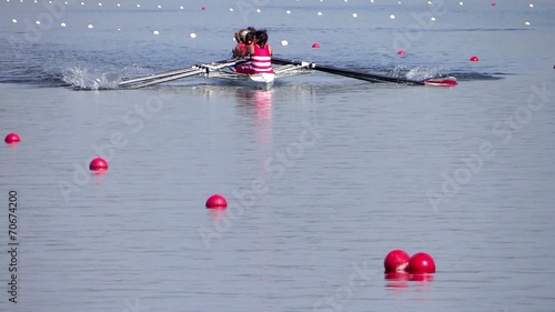 rowing race slow motion