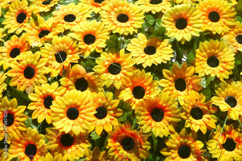 Fototapeta Naklejka Na Ścianę i Meble -  Artificial sunflower for garden decoration