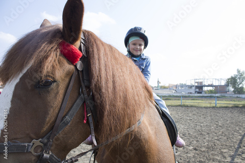 Girl on a horse