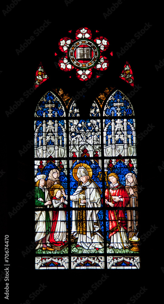 Vitrail église saints Pierre et Paul d'Obernai, Alsace, Bas Rhin