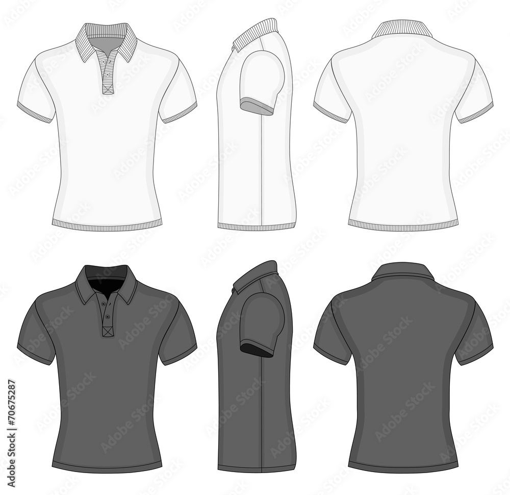 Men's polo shirt and t-shirt design templates Men's polo shirt and t-shirt design templates