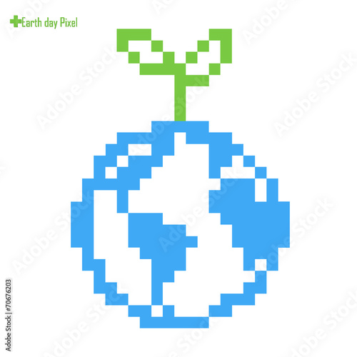 Earth Day Pixel. Save the E...
