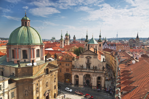 Wallpaper Mural Prague roofs. Top view Torontodigital.ca