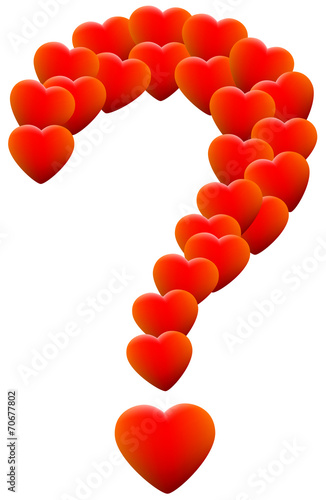 Love Hearts Question Mark photo