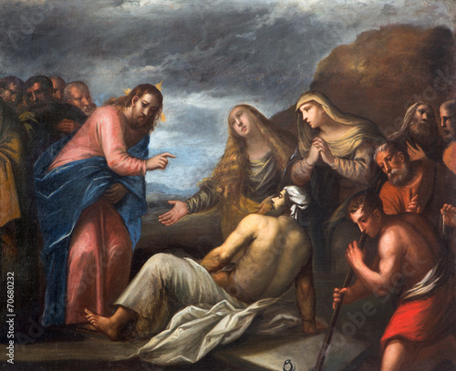 Padua - Paint of the Resurrection of Lazarus scene photo