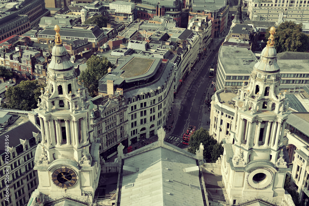 Naklejka premium London rooftop view