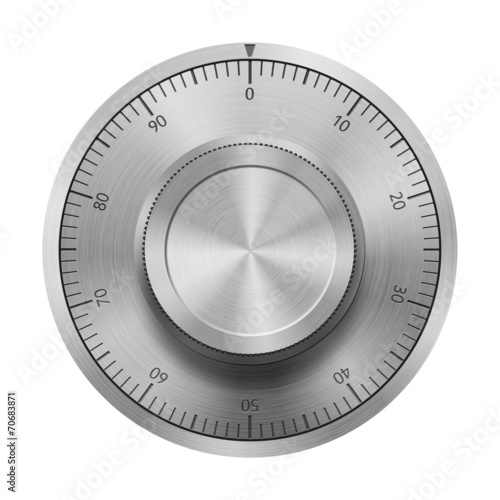 Принти на полотні Safe combination lock wheel