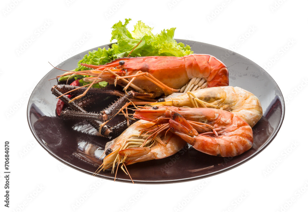 Giant Freshwater Prawn and king prawns Giant Freshwater Prawn and king prawns