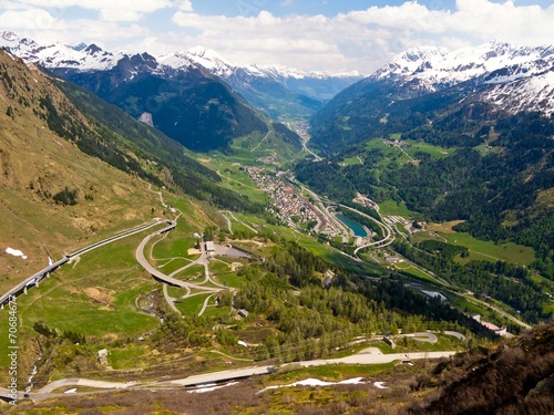 Mountainous landscape in Switzerland.