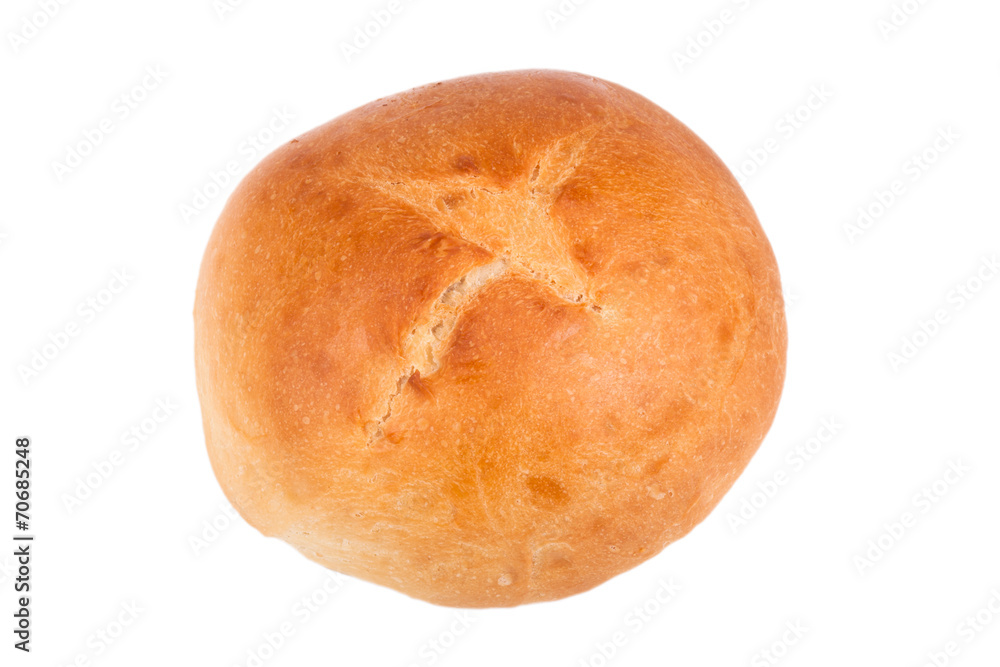 French bread isolated on white background French bread isolated on white background