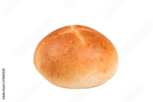 French roll isolated on white background photo