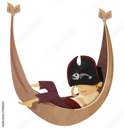 Naklejka na ścianę pirat