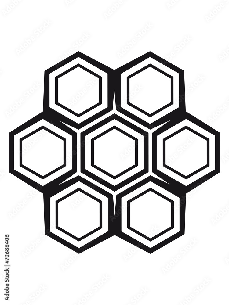 Bienen Waben Honig Polygon Muster Bienen Waben Honig Polygon Muster