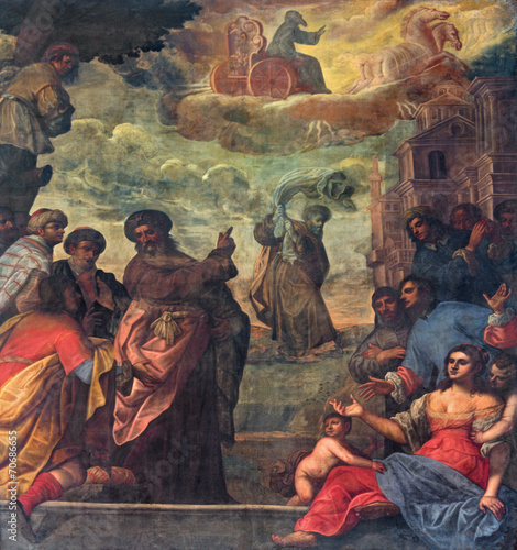 Padua - Prophet Elijah ascend to heaven in a chariot cf fire