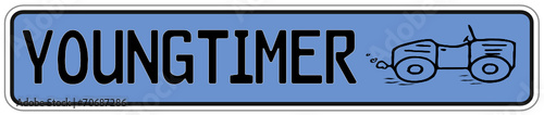 Youngtimer Schild  #140925-svg02