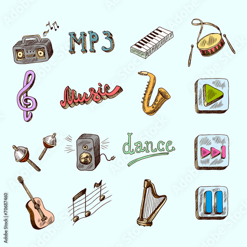 Music icons photo