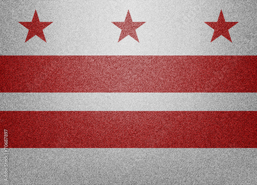 District of Columbia denim flag