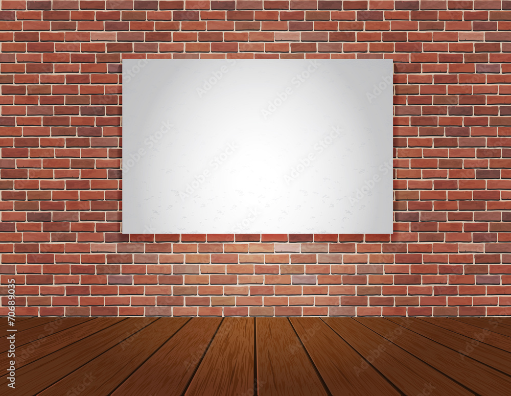 brick wall and wood floor background brick wall and wood floor background