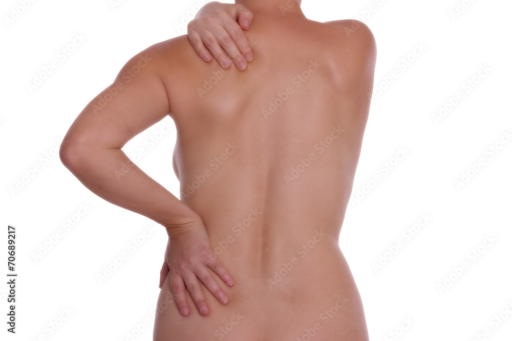 Fototapeta premium Rückenverspannung - isoliert