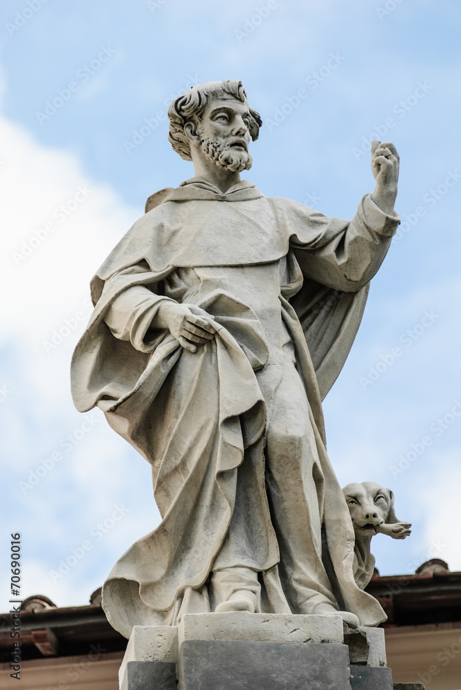 Statua di San Domenico, scultura in marmo
