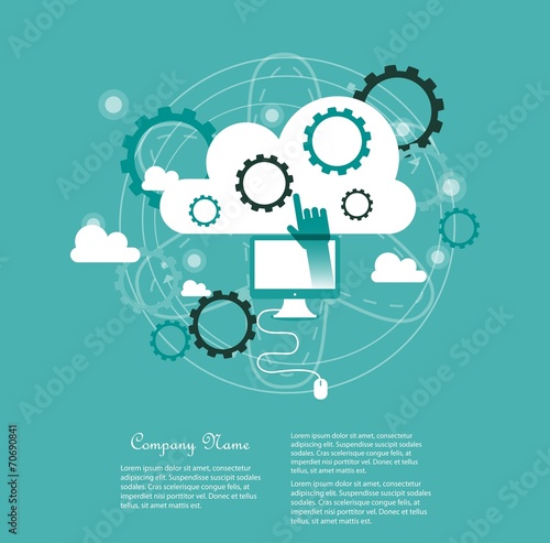 Cloud computing concept