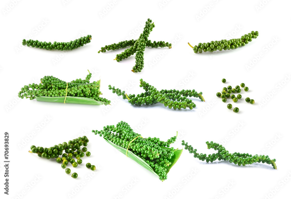 fresh green pepper isolated on white background fresh green pepper isolated on white background