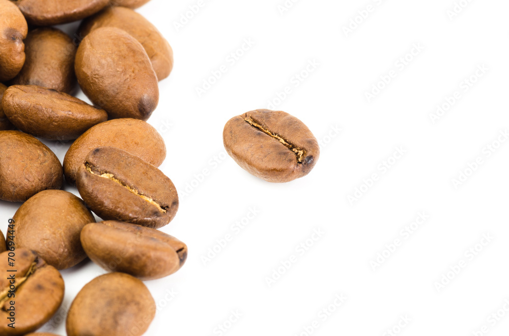 Naklejka premium Roasted coffee bean