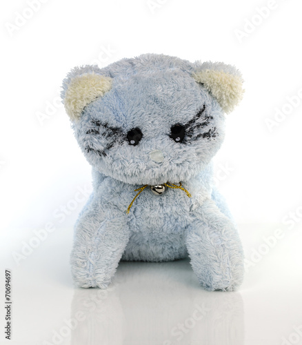 kitten doll on white background