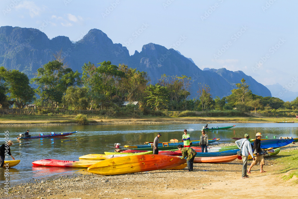 Fototapeta premium Vang Vieng