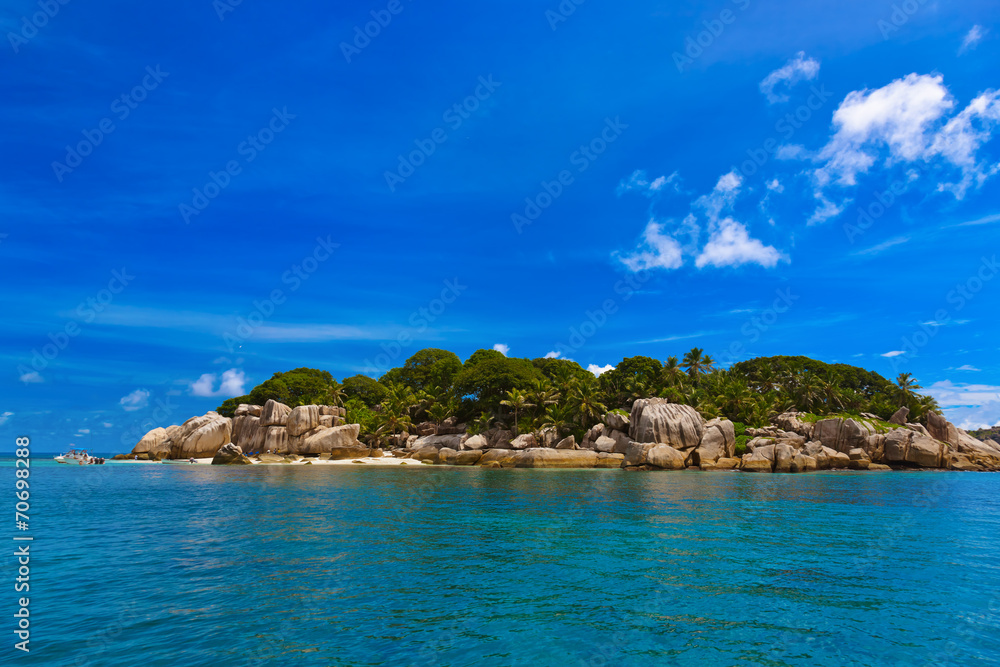 Tropical island at Seychelles