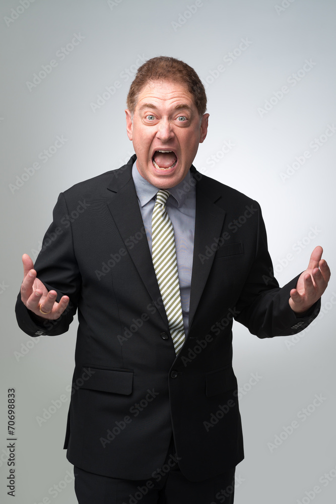 Shouting businessman Shouting businessman