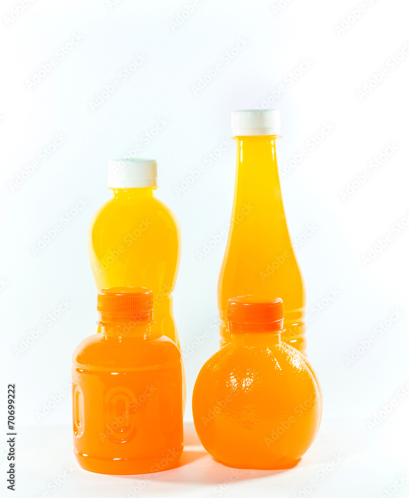 Orange Juice Bottle Isolated on White Orange Juice Bottle Isolated on White