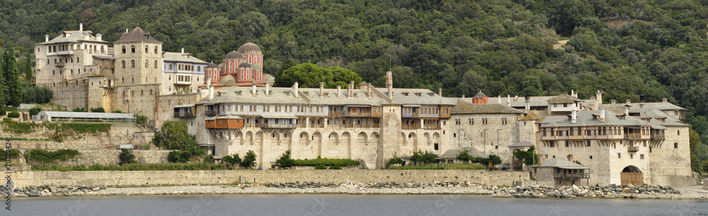 Xenofontos monastery at mount Athos greece