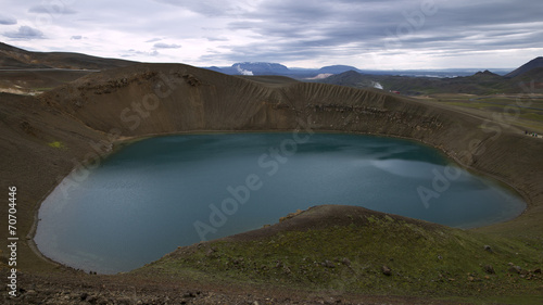 Lake in the Volcanic Crater