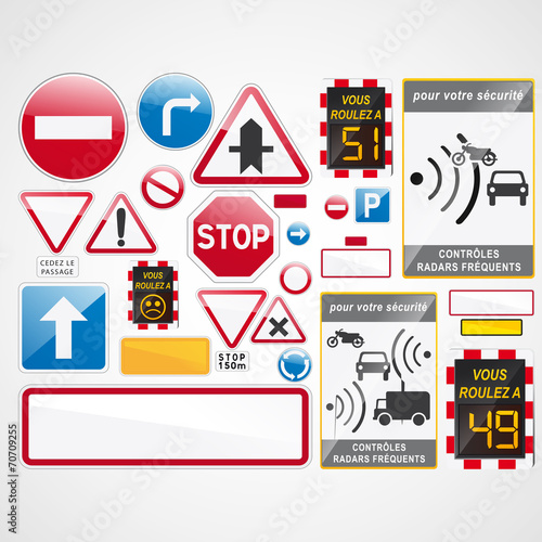 collection panneau signalisation