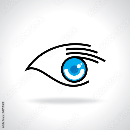 creative eye with hand icon
